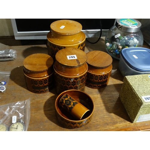 295 - A Qty Of Hornsea Pottery Kitchen Storage Jars