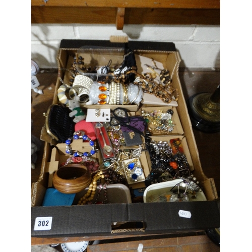 302 - Two Boxes Of Costume Jewellery