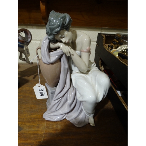 304 - A Lladro Porcelain Water Carrier Figure