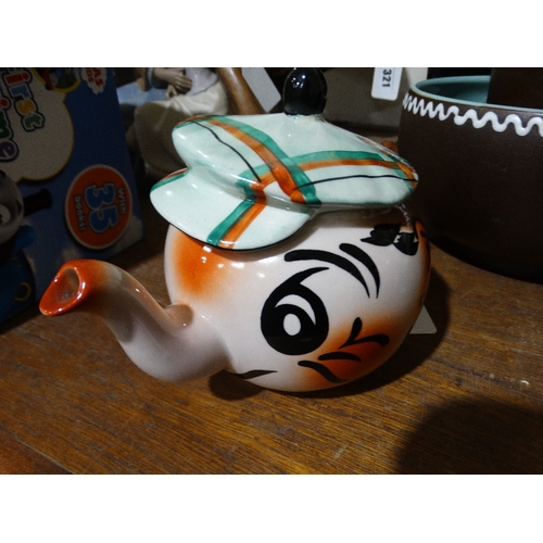 316 - A Wade Pottery Andy Capp Novelty Teapot