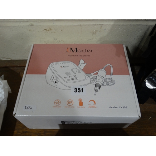 351 - A New & Boxed Nail Drill Machine