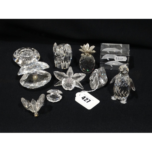 427 - A Selection Of Swarovski Crystal Ornaments