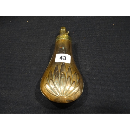 43 - A Copper Powder Flask