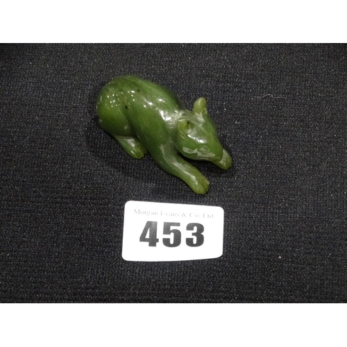 453 - A Jade Stone Rat