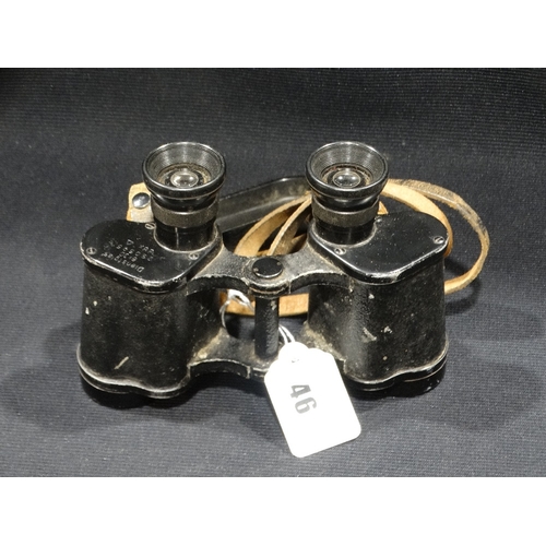 46 - A Pair Of German 6 X 30 Military Binoculars With Cover