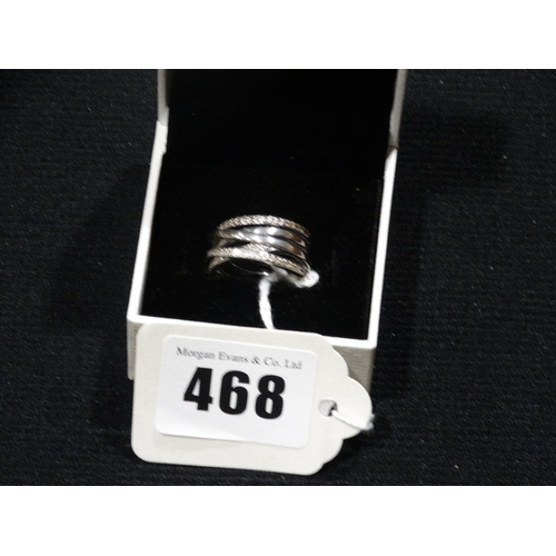 468 - A Pandora Silver Ring, Size L