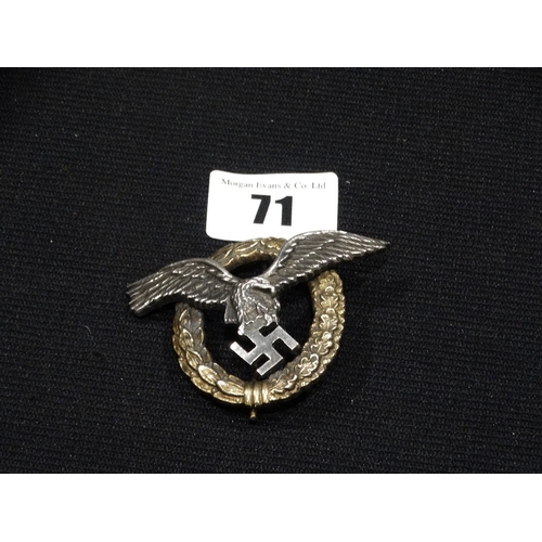 71 - A CE Junker Pilot Badge