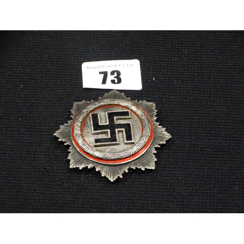 73 - A Silver German Cross