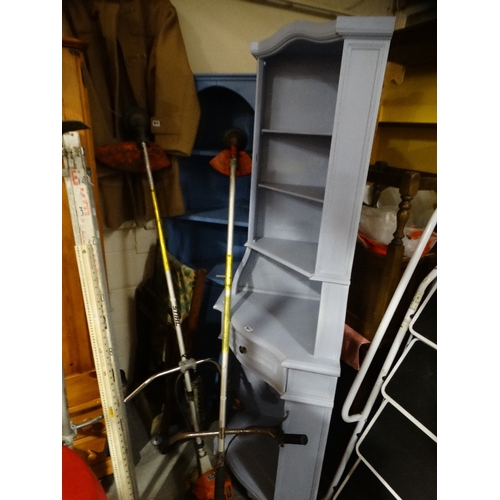 777 - Two Painted Standing Corner Cupboards