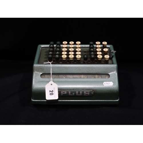 20 - A 1950s Bell Punch Company Ltd Mechanical Adding Machine