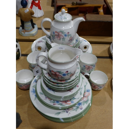 64 - A Qty Of Royal Doulton Carmel Pattern Tea & Dinnerware