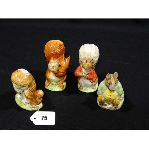 75 - Four Beswick Beatrix Potter Figures