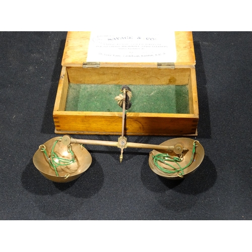 78 - A Travelling Balance Scale For Savage & Co