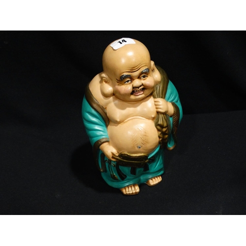 14 - A Pottery Buddha Figure