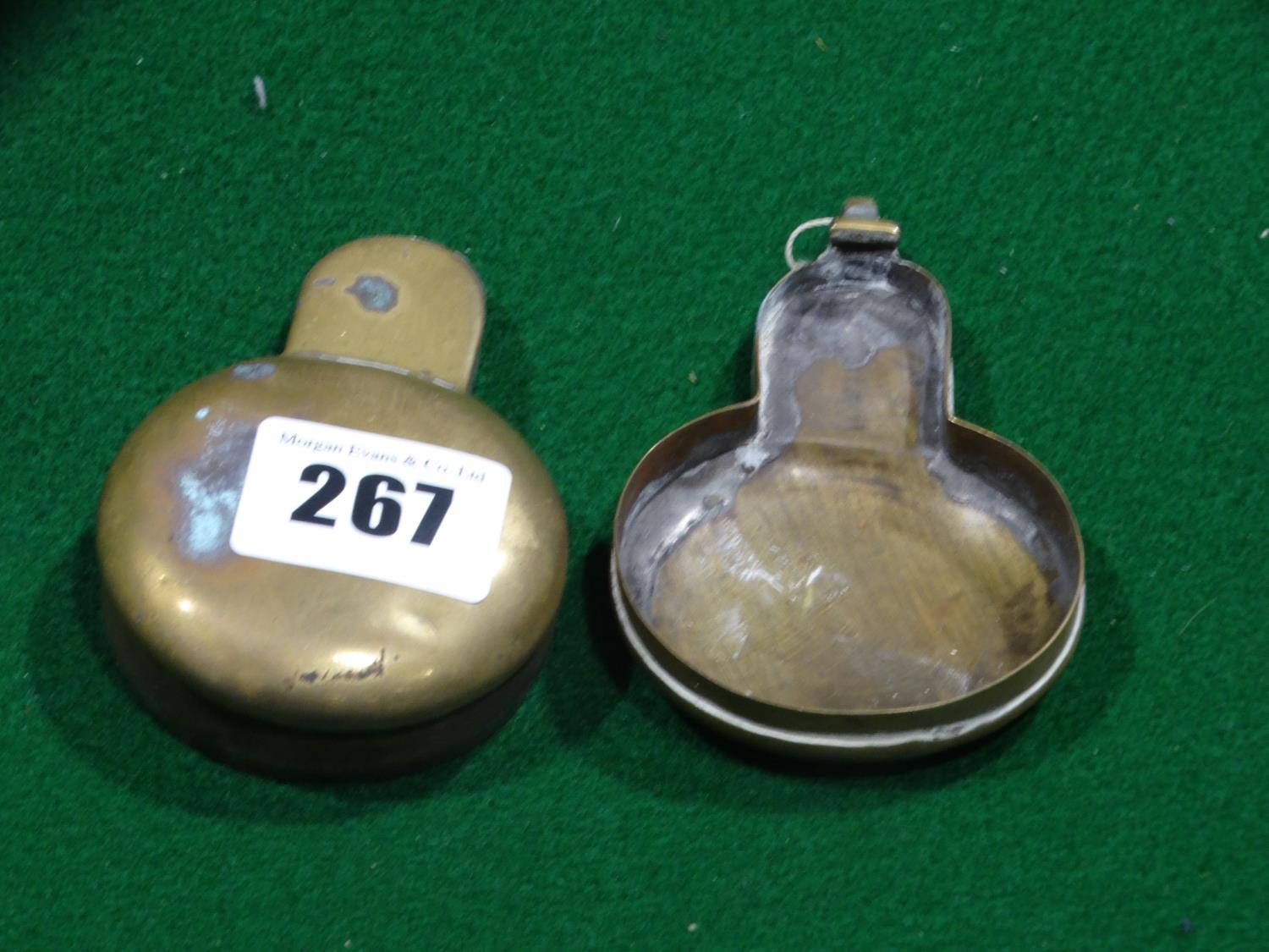 A Brass Quarryman s Pocket Watch Case