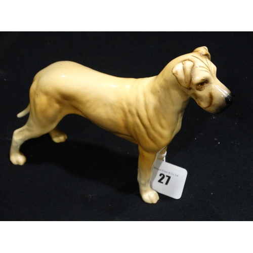 27 - A Beswick Model Great Dane