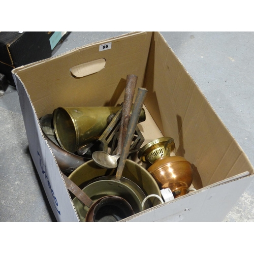 96 - A Box Of Metalware