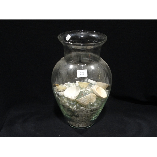 23 - A Decorative Glass Jar