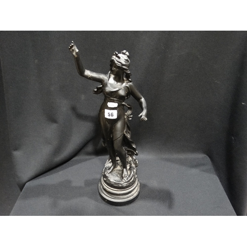 56 - An Antique Spelter Figure (Af)