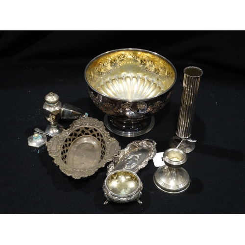 43 - A Small Qty Of Silver & Plated Ware