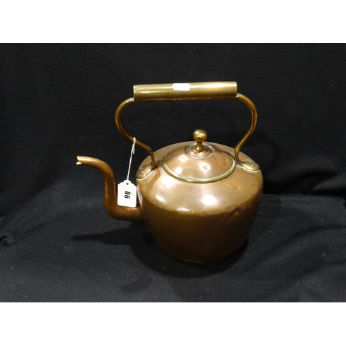 86 - An Antique Copper Kettle