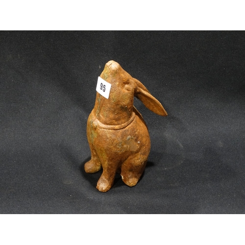 95 - A Cast Metal Rabbit Figure