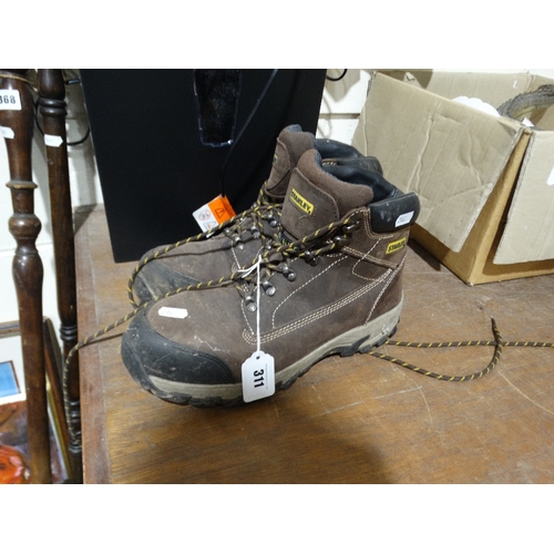 A Pair Of Stanley Work Boots, Size 10