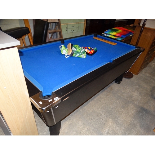 A Slate Bed Pool Table & Accessories