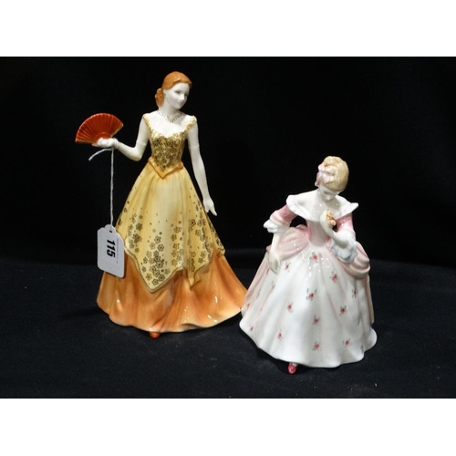 115 - A Royal Worcester Figure Loren, Together With A Royal Douton Figure Christine