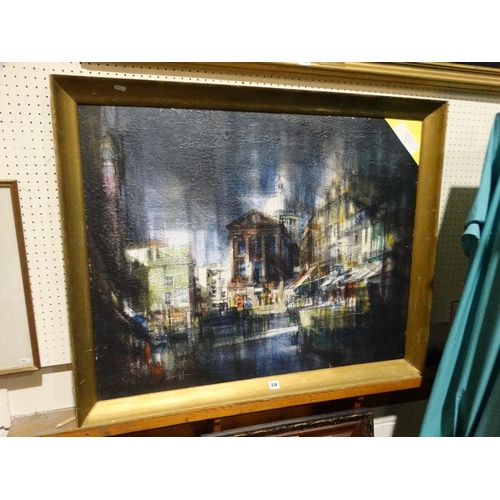 378 - Eric Mason, Oil, London Scene, Signed, 29 X 37