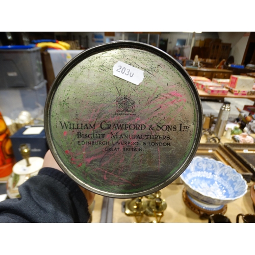 12 - A William Crawford & Sons Ltd Novelty Money Box Biscuit Tin, Decorated By Mabel Lucie Attwell, Toget... 