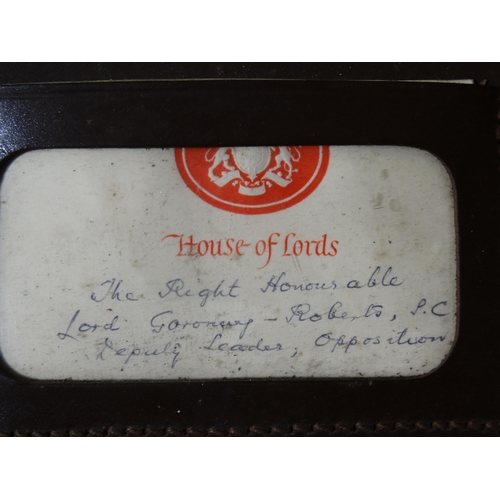 159 - A Minister Of State Welsh Office Stitched Leather Case With Elizabeth II Insignia, Formerly Owned By... 