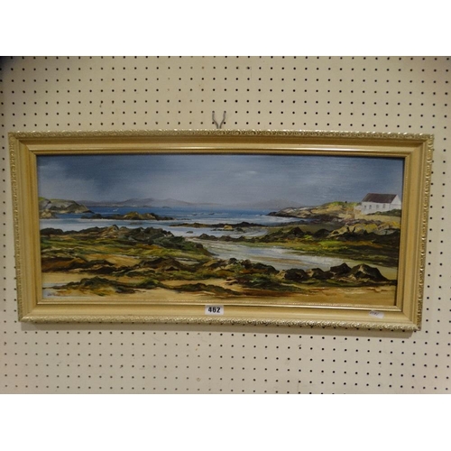 Jill Mickle, Oil, Anglesey Coastal View, Signed