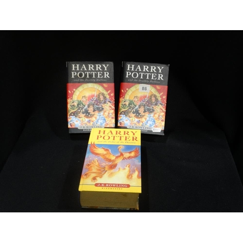 Three Harry Potter 1st Edition Hardback Books