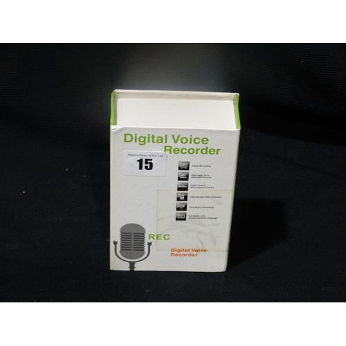 15 - A New & Boxed Digital Voice Recorder