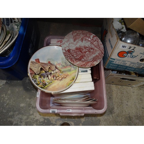 180 - A Box Of Collectors Plates