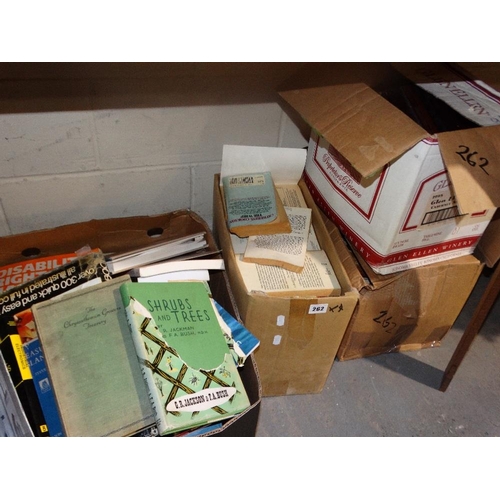 262 - Four Boxes Of Books & Various