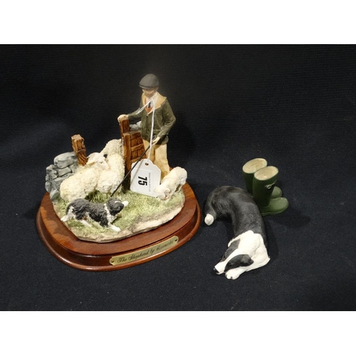 75 - Two Resin Sheepdog Related Groups