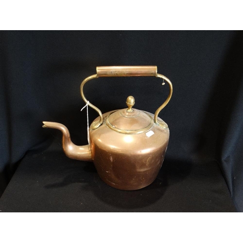 20 - An Antique Copper Kettle