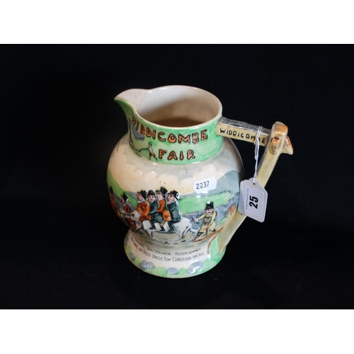 25 - A Crown Devon Widdicombe Fair Jug With Musical Movement, 7