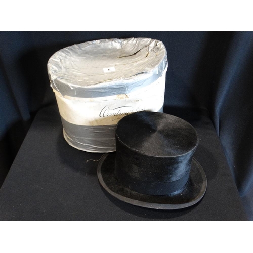 6 - A Vintage Top Hat By Woodrow Of Manchester