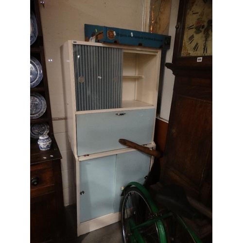 605 - A Vintage Mid Century Kitchen Food Cupboard