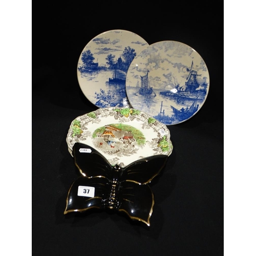 37 - A Parcel Of Mixed Plates Etc