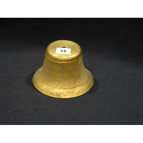 56 - A Brass Alarm Bell From A 1950s Fire Engine