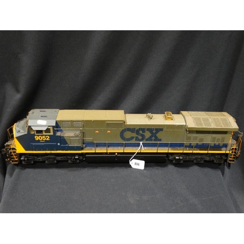 112 - An Aristocraft 23001 CSX Diesel Locomotive (G/1 Scale) Model Train