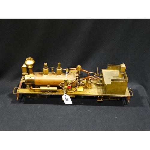 132 - A Kit Built 0 Gauge Brass Finish Locomotive
Model Train