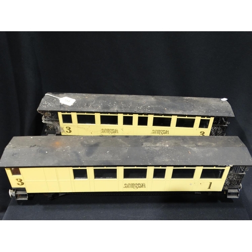 150 - Two 1 Gauge Model Railway Carriages