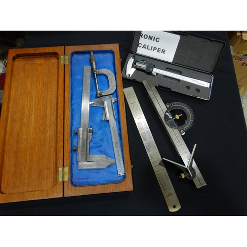 152 - A Selection Of Precision Instruments Including A Digital Caliper