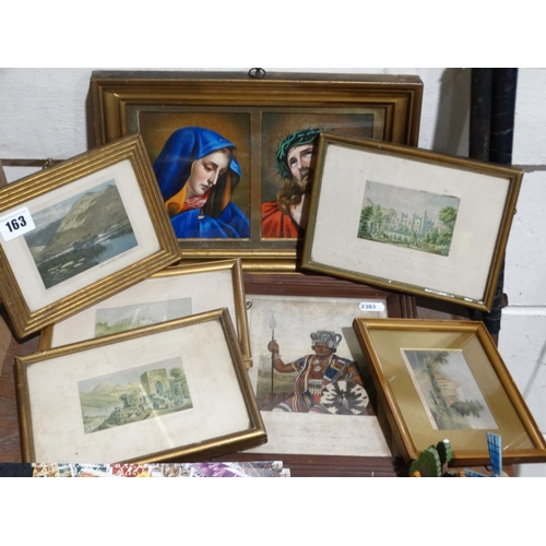 163 - A Mixed Parcel Of Antique Engravings & Aquatints, One Signed By The Artist Claude H Rowbotham