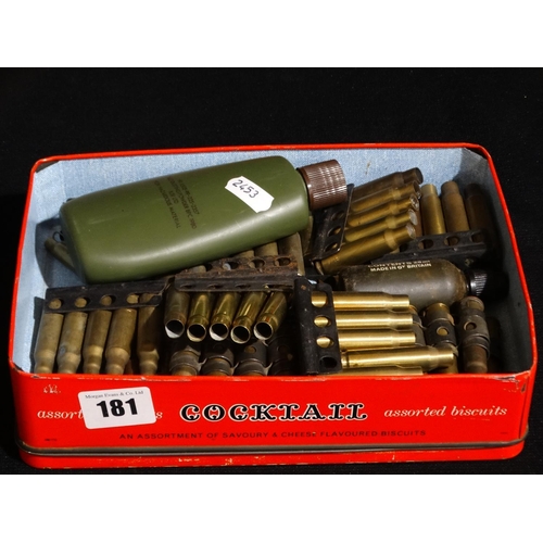 181 - A Tin Box Of Spent Bullet Cases